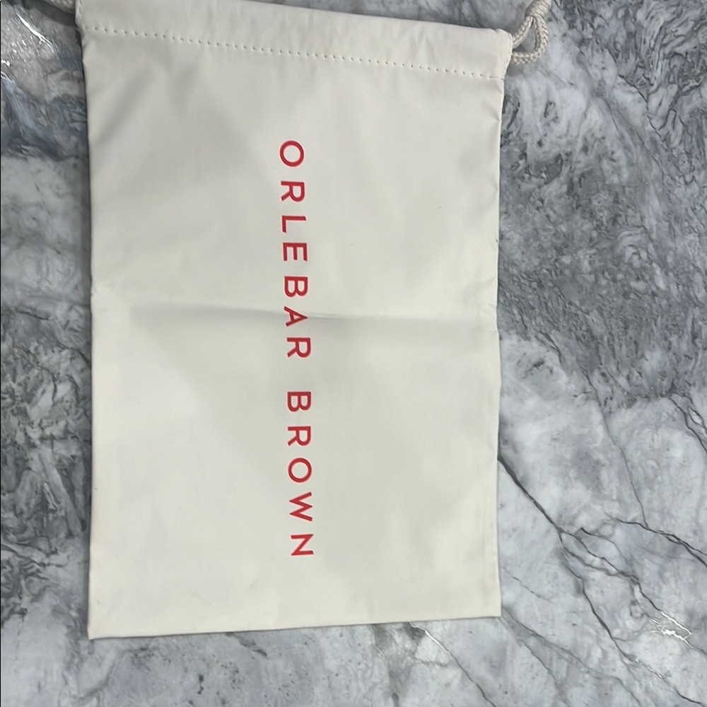 Orlebar Brown White Drawstring dust Bag